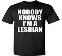 Nobody Knows Pride T-Shirt, Black Graphic Tee, Unisex Short Sleeve Manches Courtes(X-Large)