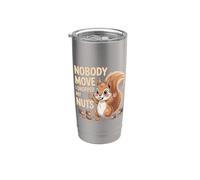 Nobody Move I Dropped My Nuts Jeux de mots alimentaires ||- Gobelet isotherme en acier inoxydable double paroi