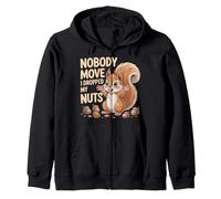 Nobody Move I Dropped My Nuts Jeux de Mots Alimentaires ||- Sweat à Capuche