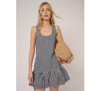 Nobody's Child Nobodys Child Black Gingham Millie Scoop Neck Sleeveless Mini Dress Black Gingham 36