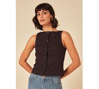 Nobody's Child Nobodys Child Black Theo Slash Neck Waistcoat