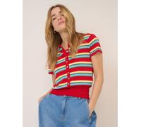 Nobody's Child Nobodys Child Red Waisted Polo Knit Top
