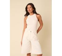 Nobody's Child Nobodys Child White Relaxed Cut Off Shorts White EU 38 (UK 10)