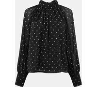 Nobodys Child Women's Celeste Long-Sleeve Blouse Noir 12 (M) Female