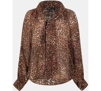 Nobodys Child Women's Goldie Long-Sleeve Blouse Marron 12 (M) Female