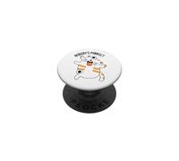 Nobody's Purrrfect Jeu de Mots Amusant pour Chat PopSockets PopGrip Adhésif