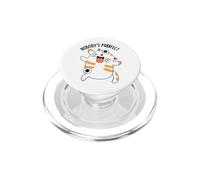 Nobody's Purrrfect Jeu de Mots Amusant pour Chat PopSockets PopGrip pour MagSafe