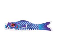 Nobori Carpe Chaussettes à vent Koinobori 70 cm Drapeau de poisson coloré Décoration murale Moulins à vent pour le jardin