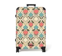 NoBoringSuitcases.com® Bagages Grande Taille 77x51.5x28 cm Valise 4 Roues Trolley Vacances Large Suitcase Travel Légère Grandes Valises Soute Avion Baroque - Rétro - Coloré