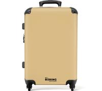 NoBoringSuitcases.com® Koffer Valise Moyenne 67x43x25 cm Valises M Taille Rigide Voyage Suitcase Roulette Légère Travel 4 Roues Solide Trolley Teinte - Beige - Doré