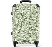 NoBoringSuitcases.com® Koffer Valise Moyenne 67x43x25 cm Valises Moyen Taille Rigide Voyage Suitcase Roulette Légère Travel Luggage Solide Trolley Botanique - Branches - Vert