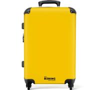 NoBoringSuitcases.com® Koffer Valise Moyenne 67x43x25 cm Valises Moyen Taille Rigide Voyage Suitcase Roulette Légère Travel Luggage Solide Trolley Teinte - Jaune - Doré