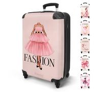 NoBoringSuitcases.com® Valise Cabine 55x35x25 Personnalisable, Valise à roulettes, Bagages Rigide, Légère, Trolley Cabine avec Mode Vogue en Plusieurs Couleurs, Valise pour Avion