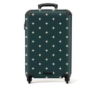 NoBoringSuitcases.com® Valise Cabine 55x35x25, Valise à roulettes, Bagages Rigide, Suitcase Légère, Trolley Cabine avec Points Plus - Bleu, Valise 10kg, Valise pour Avion