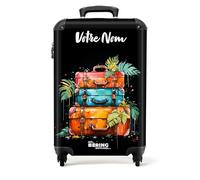 NoBoringSuitcases.com Valise Cabine, Bagages Pas Cher, Roulette, Personnalisable 55x35x25cm