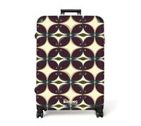 NoBoringSuitcases.com® Valise Grande Taille 77x51.5x28 cm 4 Roues Bagages Trolley Vacances Large Suitcase Travel Légère Grandes Valises Soute Avion Cercle - Rétro - Coloré