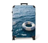 NoBoringSuitcases.com® Valise Grande Taille 77x51.5x28 cm Grandes Valises Soute Avion XXL Rigide Solide Voyage Roulette Bagage Légère Travel Bags Océan - Bouée - Horizon