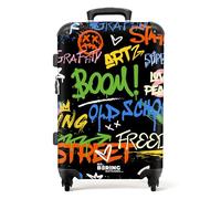 NoBoringSuitcases.com Valise Rigide TSA - 67cm, 72L, 23kg, Taille Moyenne à Grande (Graffiti - Multicolore)