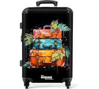 NoBoringSuitcases.com Valise Soute Grande 23kg, Rigide, Moyenne et Grande Taille (67cm - 72L), Serrure TSA (Orange)