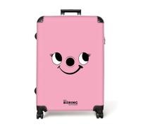 NoBoringSuitcases.com® x Henry Grande Valise Enfant 77x51.5x28 cm Grandes Taille XL Valises A roulettes Suitcase Rigide Voyage Large Travel Bags Solide Trolley Hetty - Rose - Aspirateur