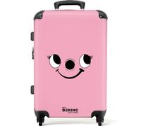 NoBoringSuitcases.com® x Henry Valise Moyenne Enfant 67x43x25 cm Voyage Medium Suitcase Rigide Bagages Roulette Moyen Taille Légère Avion Solide Travel Hetty - Rose - Aspirateur