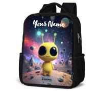 NoBoringSuitcases© Sac À Dos Enfant 8L School Backpack Noir Sac À Dos Scolaire Collège Petit Sac A Dos Maternelle Sac Cours Lycee Sac De Livre Magie Colorés Petit Léger École Primaire