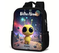 NoBoringSuitcases© Sac À Dos Enfant School Backpack Noir Sac À Dos Scolaire | 8L - Collège Petit Sac A Dos Maternelle Sac Cours Lycee Sac De Livre Magie Colorés Petit Léger École Primaire