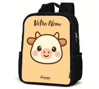 NoBoringSuitcases© Sac À Dos Enfant School Backpack Teenager Noir Cartable | 8L - Scolaire Sac Cours Lycee Sac De Livre Kawaii Animaux Colorés Petit Léger École Primaire Maternelle