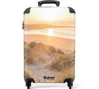 NoBoringSuitcases© Valise Cabine Bagages Rigide Voyage Suitcase Trolley | 55x35x20 cm - Travel Bagage A Main Luggage Avion Carry On Légère À Roues Dunes - Plage - Mer