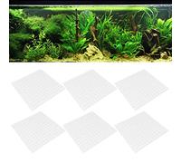 NOBRAND 6pcs Panneau Transparent d'isolation d'aquarium, 30x30cm Isolation de réservoir de Poissons Isolation inférieure de Filtre de Grille de séparation de Plaque de Coupe de Caisse(Transparence)