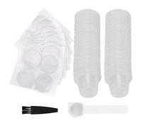 Nobranded Capsule de café adaptée pour Capsule de café jetable Shell café Poudre café Filtre Tasse Kit Fournitures de Cuisine(Transparent)
