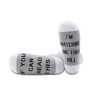 NOBRANDS Chaussettes PYOUL One Tree Hill - Cadeau inspiré des fans de One Tree Hill - You Can Read This I'm Watching One Tree Hill, watching One Tree Hill 1 paire, M