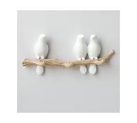 NOBRIM Crochets montés résine Oiseau Cintre Crochets muraux pour Salon Cintre Manteau vêtements Serviette Chapeau Sac à Main Crochets Accessoires pour la Maison