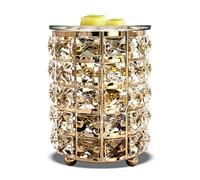 NOBRIM Lampe d'aromathérapie Fer forgé Cire Fond Brûleur Électrique Cristal Brûleur À Huile Réchauffeur Bougie Parfum Fondeur pour Bureau À Domicile Chambre Salon Décor pour l'étude de Salon