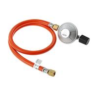 NOBRIM Régulateur de Propane Haute Pression réglable de 0,5 kg Petit bidon de Butane avec Tuyau 31,5 Long 14 Quot Filetage Gauche Grill de réchaud de Camping