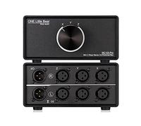 Nobsound Commutateur Audio XLR 3 en 1 Sortie, convertisseur Audio équilibré, sélecteur Audio Passif stéréo à 3 Voies (MC103 Pro 3 entrées)