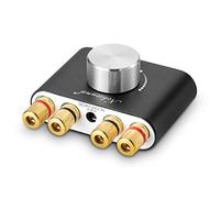 Nobsound Mini Amplificateur de puissance Bluetooth, Stereo Hi-Fi Digital Amp 2.0 Channel 50W × 2 avec entrée AUX/USB/Bluetooth, Récepteur audio sans fil; Carte son avec carte d'alimentation (noir)