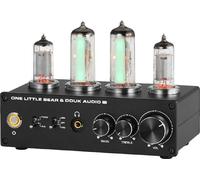 Nobsound T9 Mini préamplificateur phono, conception à double tube, sorties RCA et casque, rétroéclairage réglable