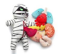 Nocciola 9 en 1 Jouet Chien en Peluche avec Organes, Jouet Puzzle Indestructible Enrichissement Interactif pour Petit Moyen Chien, Cache-Cache pour Anti Stress, Hide and S og Toys, Momie Zombie