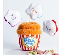 Nocciola Jouet couineur en peluche pour chien Popcorn | Cachette et cherche, jouets interactifs, froissés pour chiens de petite et moyenne taille