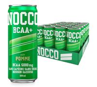 NOCCO Boisson énergissante goût 180 mg caféine 24x330ml Boissons énergétiques, Sans Sucre BCAA (Pomme)