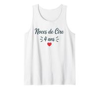 Noces de Cire 4 Ans Anniversaire de Mariage 4 Ans Ensemble Débardeur