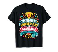 Noces De Coton 1 an Mariage Mission Accomplie T-Shirt