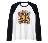 Noces d'or Humour J'Ai Survécu à 50 Ans de Mariage Cadeau Manche Raglan