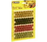 Noch Touffes d'herbe XL 07011 – Fleurissant 9 mm, 104 pièces, rouge/jaune/vert clair/vert foncé