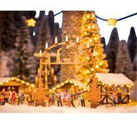 NOCH 0014391 Feuille dentrée pour le marché de Noël h0 laser Cut minis kit découpé au laser