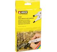 NOCH 0061159 Marqueur de patine gris, vert, noix, crème, vert olive 6 pc(s)