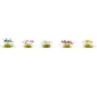 Noch Set d'aménagement du sol 6800 – Pré fleuri rouge, bleu, jaune, rose, blanc