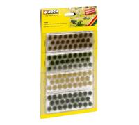 NOCH 07006 Touffes D'Herbe de Quatre Couleurs Vert Foncé, Mi, Beige Et Marron