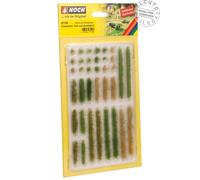 Noch 07125 - Échelle H0 1:87 - Brins D'Herbe Teintes De Vert : 18 Bandes Et 18 C